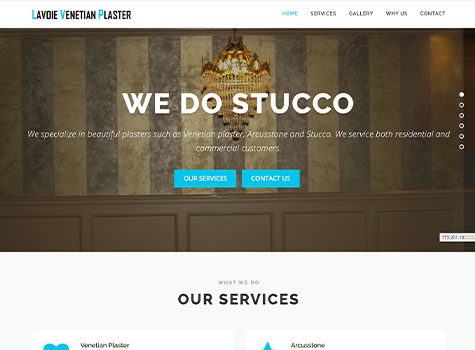 Lavoie Venetian Plaster - Freelance Development